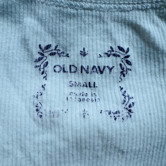 Old Navy White Ribbed Cotton Layer Thick Straps Tank Top Size Small - Picture 5 of 5